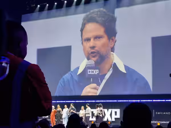 Painel sobre lançamento de O Auto da Compadecida 2, na CCXP 2024.