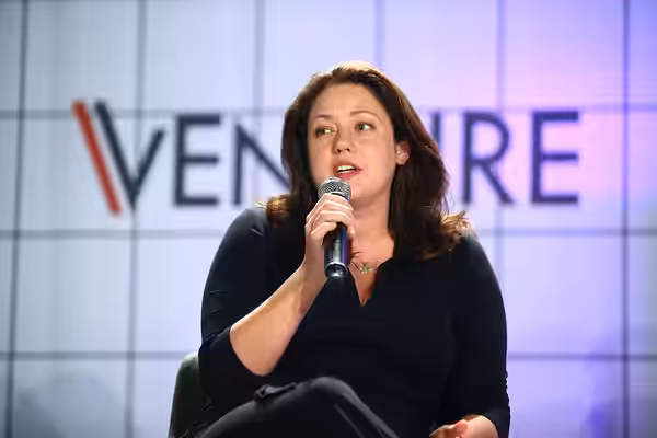 23 May 2019; Liesel Pritzker Simmons, Co-Founder, Blue Haven Initiative, on Venture Stage during day three of Collision 2019 at Enercare Center in Toronto, Cana