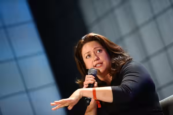 23 May 2019; Liesel Pritzker Simmons, Co-Founder, Blue Haven Initiative, on Venture Stage during day three of Collision 2019 at Enercare Center in Toronto, Cana