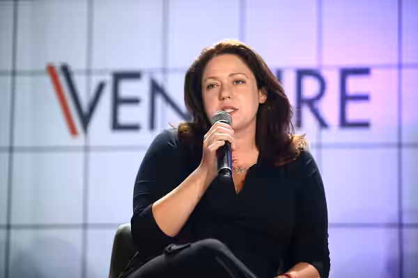 23 May 2019; Liesel Pritzker Simmons, Co-Founder, Blue Haven Initiative, on Venture Stage during day three of Collision 2019 at Enercare Center in Toronto, Cana