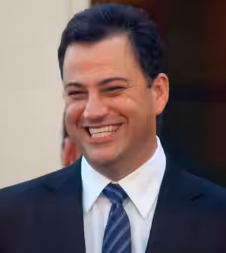 Jimmy Kimmel at a ceremony for Ellen DeGeneres to receive a star on the Hollywood Walk of Fame. (2012)