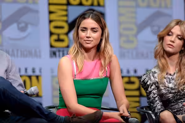 Ana de Armas speaking at the 2017 San Diego Comic Con International, for "Blade Runner 2049", at the San Diego Convention Center in San Diego, California. Pleas