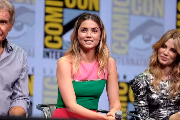 Ana de Armas speaking at the 2017 San Diego Comic Con International, for "Blade Runner 2049", at the San Diego Convention Center in San Diego, California. Pleas