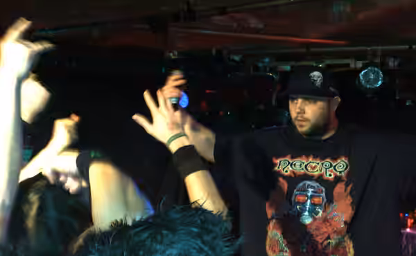 Necro playing in Bergen, Norway. (2008)