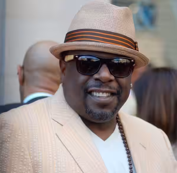 Cedric the Entertainer at a ceremony for Steve Harvey receive a star on the Hollywood Walk of Fame. (2013)