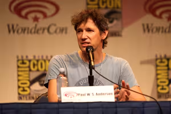 Paul W. S. Anderson speaking at the 2012 WonderCon in Anaheim, California. Please attribute to Gage Skidmore if used elsewhere.