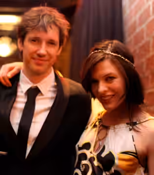 Milla Jovovich and her husband Paul W. S. Anderson (2009)