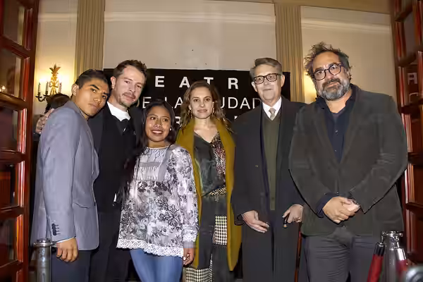 Jueves 13 de diciembre de 2018 En el Teatro de la Ciudad Esperanza Iris, se proyectó la película Roma, del director Alfonso Cuarón, que contó con la presencia J