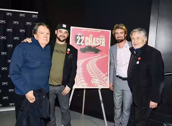Don and Brendan Carmody with Art Hindle. Photo: George Pimentel Photography. (2018)