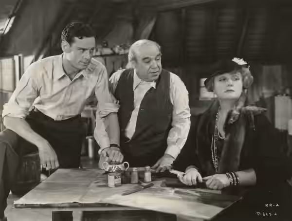 L. to R. : Norman Foster, George Sidney & Laura Hope Crews in Rafter Romance - publicity still (cropped) (1933)