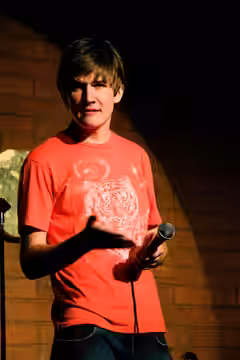 Comic Bo Burnham performs at The Improv in Tempe, Arizona, USA on 20 September 2008.