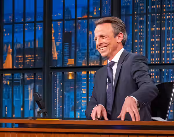 President Joe Biden makes an appearance on “Late Night with Seth Meyers” with host Seth Meyers and guest Amy Poehler, Monday, February 26, 2024, in New York Cit