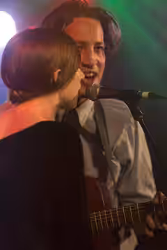 Aldous Harding and Marlon Williams at the Oxford Art Factory in Sydney on 21 November 2015