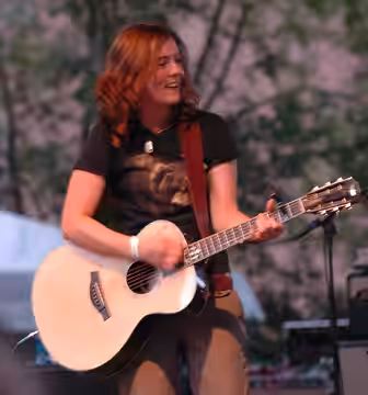Brandi Carlile performing at City Stages in Birmingham, Alabama. (June 2006)