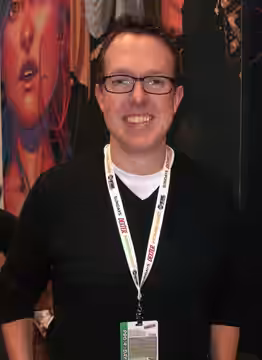 Comics creator Jay Faerber on Day 2 of the 2012 New York Comic Con, Friday October 12, 2012 at the Jacob K. Javits Convention Center in Manhattan. This photo wa