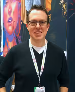 Comics creator Jay Faerber on Day 2 of the 2012 New York Comic Con, Friday October 12, 2012 at the Jacob K. Javits Convention Center in Manhattan. This photo wa