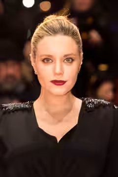 The producer and actress Carolina Bang presenting the movie The Bar at the Berlinale 2017