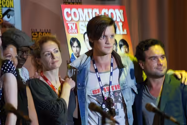 Debra Birnbaum, Nelsan Ellis, Leslie Hope, Matt Smith &amp; Johnny Galecki at SDCC 2011: TV Guide Magazine