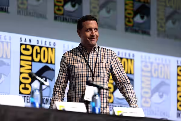 Dave Goetsch speaking at the 2017 San Diego Comic Con International, for "The Big Bang Theory", at the San Diego Convention Center in San Diego, California. Ple