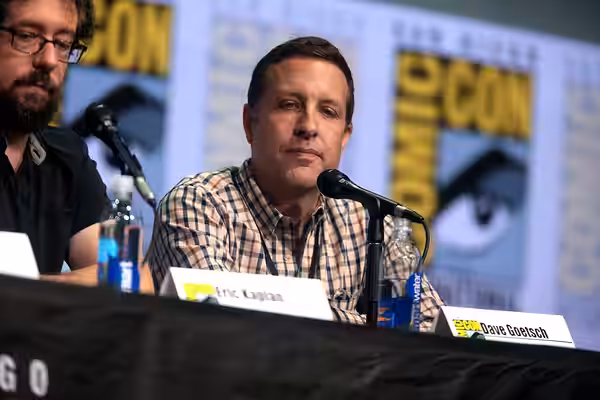 Dave Goetsch speaking at the 2017 San Diego Comic Con International, for "The Big Bang Theory", at the San Diego Convention Center in San Diego, California. Ple