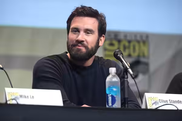 Clive Standen speaking at the 2015 San Diego Comic Con International, for "Patient Zero", at the San Diego Convention Center in San Diego, California. Please at