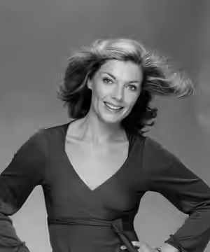 Actress Susan Sullivan in a 1977 press photo for "Rich Man, Poor Man" on ABC TV