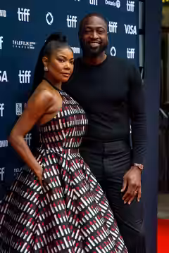 Gabrielle Union and Dwayne Wade at the 2024 Toronto International Film Festival (TIFF) for the movie Riff Raff. (2021)