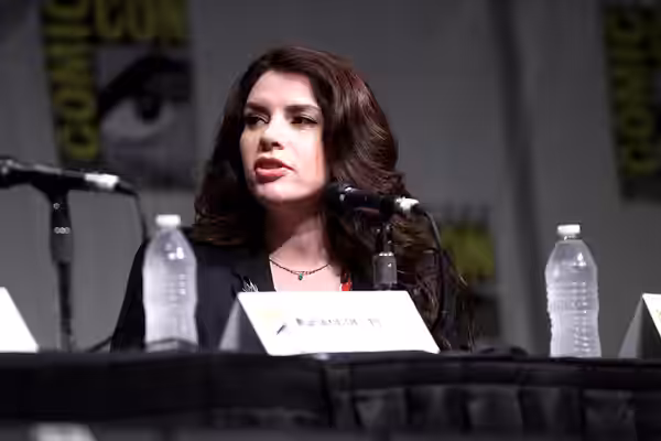 Stephenie Meyer speaking at the 2012 San Diego Comic-Con International in San Diego, California. Please attribute to Gage Skidmore if used elsewhere.