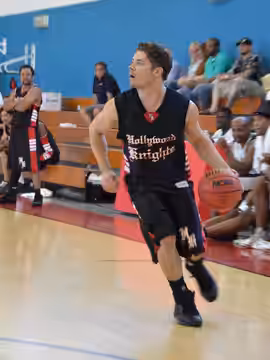 Hollywood Knights vs. Camp Darby A celebrity Basketball team consisting of Hollywood actors: Nicholas Braun, Ryan Eggold, Hill Harper, Josh Henderson, Robbie Jo (2011)