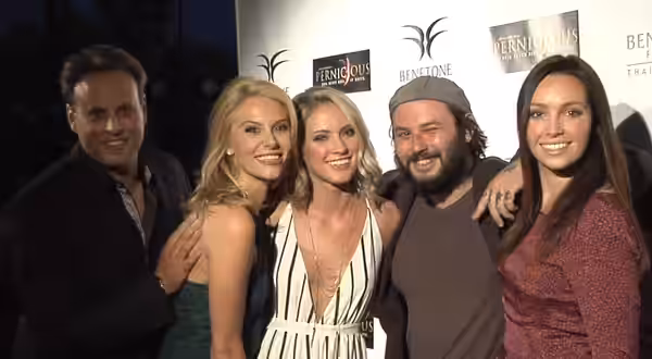 People from the 2015 film Pernicious. Left to right: Producer Daemon Hillin - Benetone Hillin Entertainment, actress Jackie Moore, actress Ciara Hanna, director