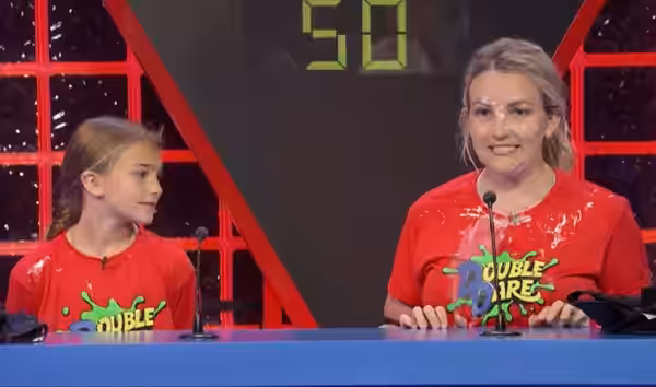 Jamie Lynn Spears and her daughter on Double Dare competition in 2019 (2020)