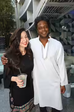 Alumnus Charles Officer and Ruba Nadda at the CFC event in L.A. Photos by: Jesse Grant (2015)