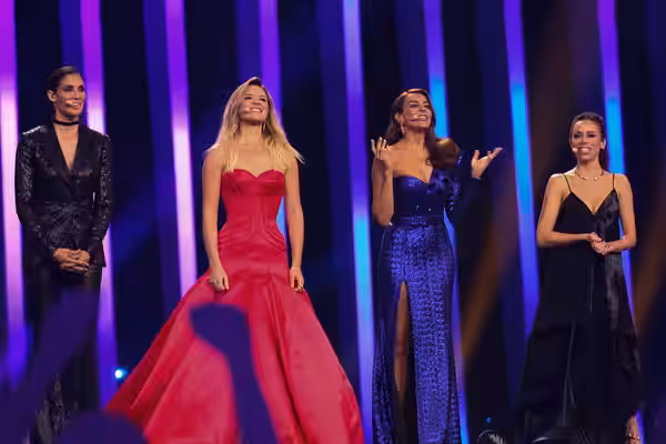 Hosts of the Eurovision Song Contest 2018: Daniela Ruah, Sílvia Alberto, Catarina Furtado and Filomena Cautela