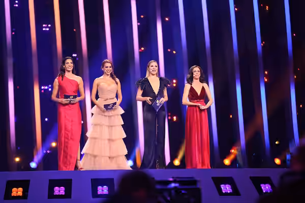 Hosts of the Eurovision Song Contest 2018: Daniela Ruah, Catarina Furtado, Sílvia Alberto and Filomena Cautela