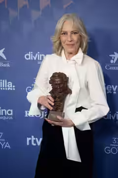 Susi Sánchez tras ganar el Goya 2023 a la Mejor Actriz de Reparto. Gala celebrada en Sevilla