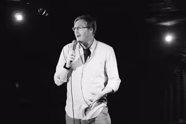 American comedian Kurt Braunohler at Not Safe For Work www.notsafeforworkcomedy.tumblr.com Presented by Comedy Central Produced by CleftClips Photography by Man (2013)