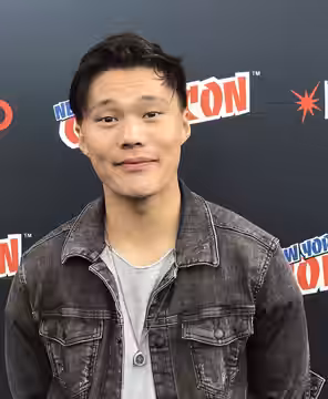 Australian actor John Kim at the Electric Entertainment Press Room, where the TV series The Librarians and the film Bad Samaritan were being promoted, on Thursd (2017)