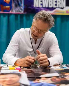 George Newbern, voice actor, at GalaxyCon Oklahoma City in Oklahoma City, OK in May 2026