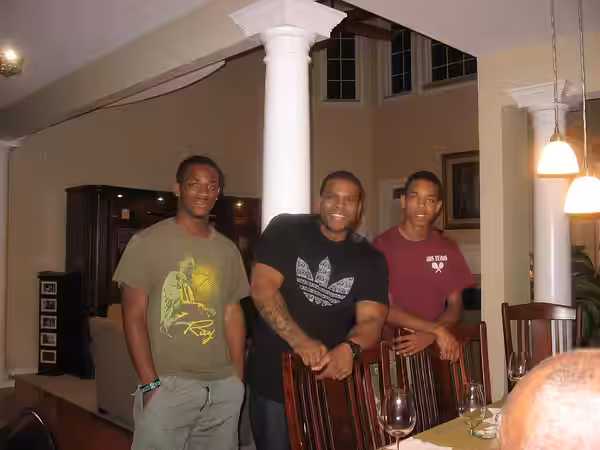 This photo was taken of Benny Boom by my grandmother in my house. Benny Boom was visiting.