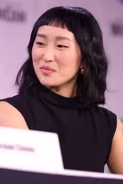 Ji-young Yoo speaking at the 2025 WonderCon, for "Until Dawn", at the Anaheim Convention Center in Anaheim, California. Please attribute to Gage Skidmore if use