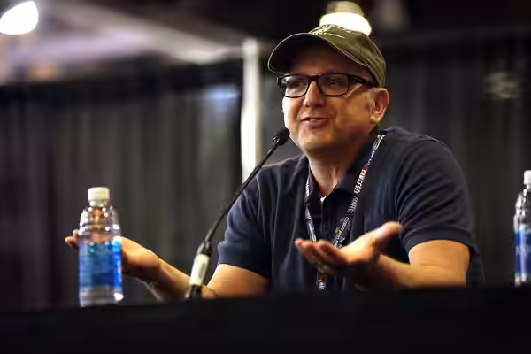 Paris Themmen of "Willy Wonka &amp; the Chocolate Factory" speaking with attendees at the 2017 Phoenix Comicon Fan Fest at the Phoenix Convention Center in Phoe