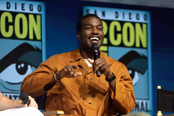 Yahya Abdul-Mateen II speaking at the 2018 San Diego Comic Con International, for "Aquaman", at the San Diego Convention Center in San Diego, California. Please