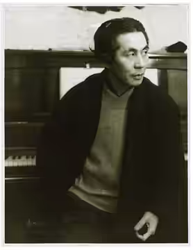 Composer Akira Ifukube in 1954. Photograph by Tadashi Fujiwara.
