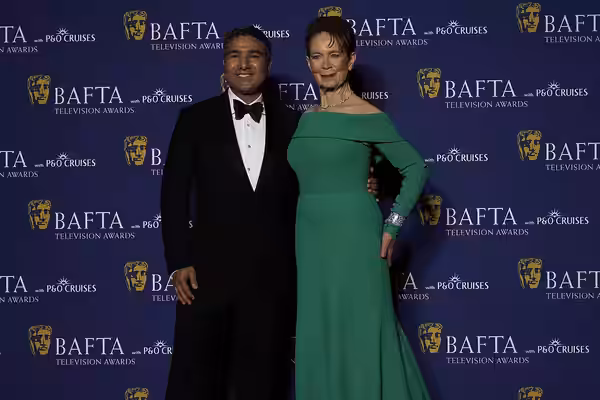 Nick Mohammed &amp; Celia Imrie who presented a BAFTA TV Award, May 26 (2026)