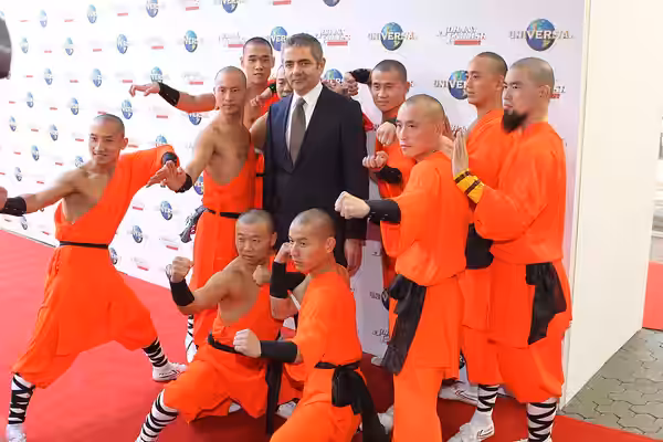 Johnny English Reborn Movie Premiere Rowan Atkinson (2011)