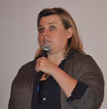 Canadian film director Larysa Kondracki speaking at the Seattle International Film Festival, Seattle, Washington. (2011)
