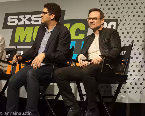 A panel on "Coding on Camera: MR. ROBOT and Authenticity on TV" for the television series Mr. Robot at the South by Southwest festival on March 13, 2016, featur