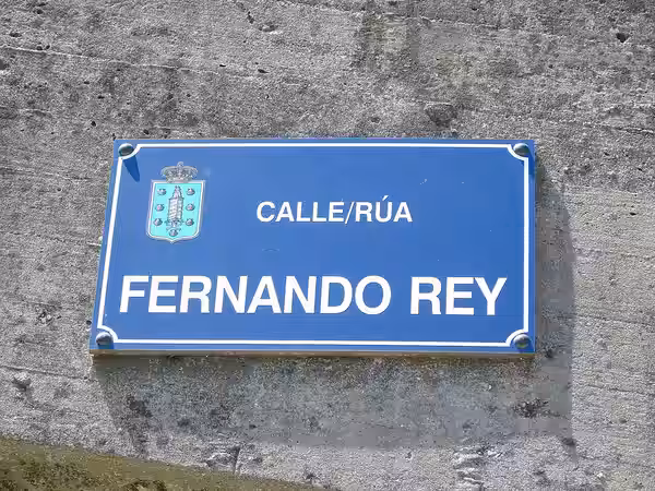 Street sign in A Coruña (Galicia, Spain). (2021)
