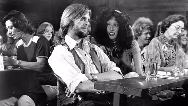 Keith Carradine and Shelley Duvall in promotional still from Nashville (1975)