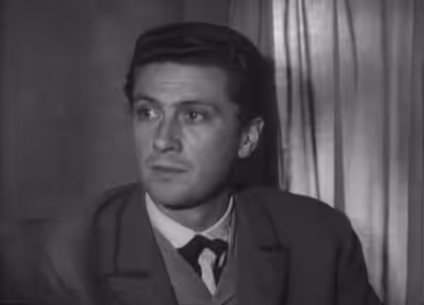 Cesare Danova in una scena del film italiano Cavallina storna (1953)